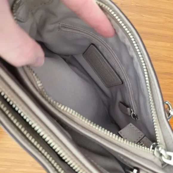 Coach Mini Christie Carryall Purse F34797 Taupe Crossbody Leather Clean EUC￼ - Picture 14 of 16